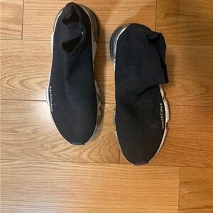 Balenciaga Black Knit Sneakers